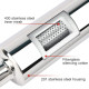 Single wall - round rolled Muffler RACES Chrome 89mm, inlet 2,5" (63mm) | races-shop.com