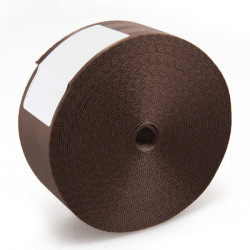 Universal seat belt webbing roll RACES 10 m, brown