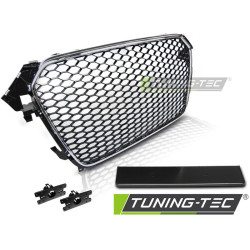 TUNING-TEC grille (Sport) for AUDI A4 (B8) 11.11-15, black chrome DAMAGED