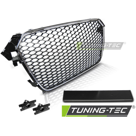 Outlet TUNING-TEC grille (Sport) for AUDI A4 (B8) 11.11-15, black chrome DAMAGED | races-shop.com