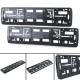 Outlet License plate holder license plate holder frame carbon optics black gloss 2 pieces DAMAGED | races-shop.com