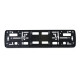 Outlet License plate holder license plate holder frame carbon optics black gloss 2 pieces DAMAGED | races-shop.com