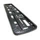 Outlet License plate holder license plate holder frame carbon optics black gloss 2 pieces DAMAGED | races-shop.com