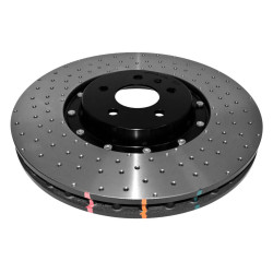DBA 5000 series Crossed Drilled & Dimpled Black Hat DBA52165BLKXD (2 pcs)