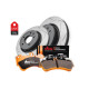 DBA brakes DBA Brake Kit 4000 Series T3 Slotted & Xtreme Performance Brake Pads DBA42959S-2063XP | races-shop.com