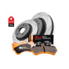 DBA Brake Kit 4000 Series T3 Slotted & Xtreme Performance Brake Pads DBA42959S-2063XP