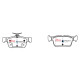 DBA brakes DBA Brake Pads Street Series Ceramic, Rear Axle DB2406SS | races-shop.com