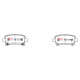 DBA brakes DBA Brake Pads Street Series Ceramic, Front Axle DB2264SS | races-shop.com