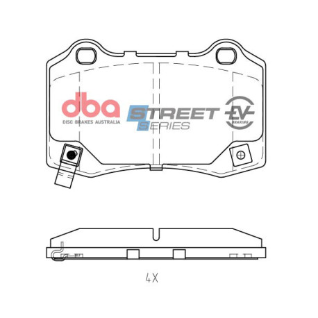 DBA brakes DBA Street Series EV Brake Pads DB2260SSEV | races-shop.com