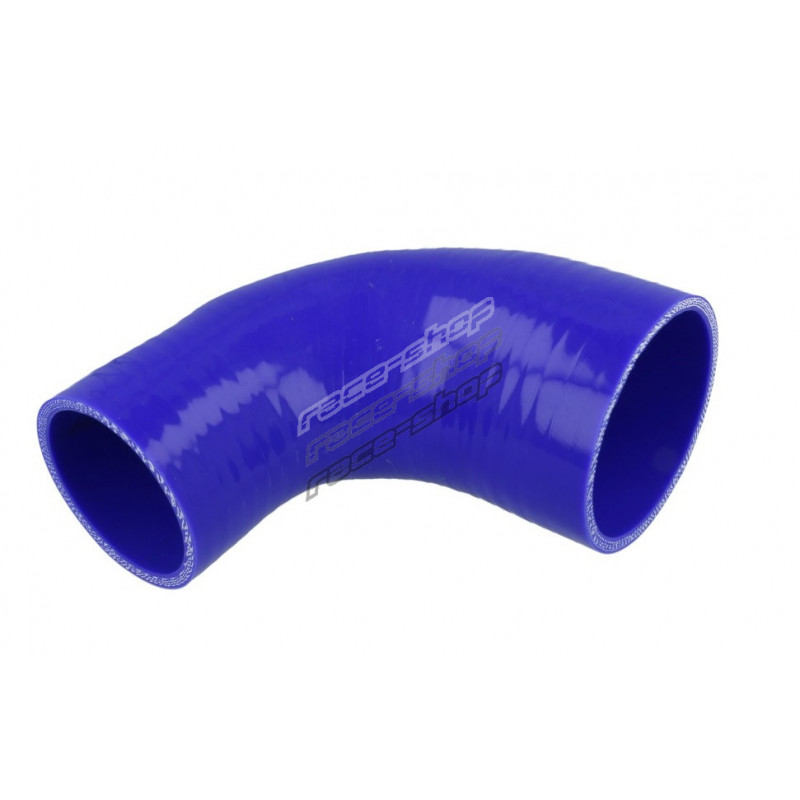 76mm to 60mm SILICONE 90 REDUCER ELBOW HOSE BLACK UK 