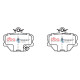DBA brakes DBA Brake Pads Street Series Ceramic, Front Axle DB2030SS | races-shop.com