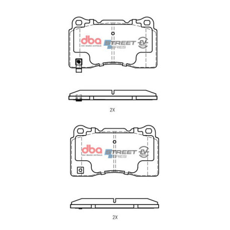 DBA brakes DBA Street Series EV Brake Pads DB1678SSEV | races-shop.com