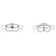 DBA brakes DBA Brake Pads Street Series Ceramic, Rear Axle DB1657SS | races-shop.com