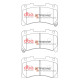 DBA brakes DBA Brake Pads Xtreme Performance, Front Axle DB15147XP | races-shop.com