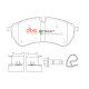 DBA brakes DBA Brake Pads Street Performance, Front Axle DB15134SP | races-shop.com