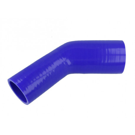 Silicone elbow reducer 45°, 45mm (1,77) to 57mm (2,25)