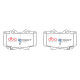 DBA brakes DBA Brake Pads Street Series Semi-metallic, Front Axle DB1199SS | races-shop.com