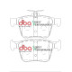 DBA brakes DBA Brake Pads Street Performance, Rear Axle DB2415SP | races-shop.com