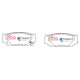 DBA brakes DBA Brake Pads Street Series Ceramic, Front Axle DB1818SS | races-shop.com