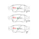 DBA brakes DBA Brake Pads Street Performance, Front Axle DB1698SP | races-shop.com