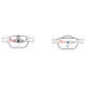 DBA brakes DBA Brake Pads Street Series Ceramic, Front Axle DB1666SS | races-shop.com