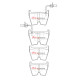 DBA brakes DBA Brake Pads Xtreme Performance, Front Axle DB15110XP | races-shop.com