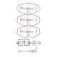 DBA brakes DBA Brake Pads Xtreme Performance, Front Axle DB15091XP | races-shop.com