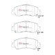 DBA brakes DBA Brake Pads Street Performance, Front Axle DB15048SP | races-shop.com