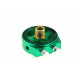 Oil filter adapters Sensor adapter for oil pressure and oil temp RACES green | races-shop.com