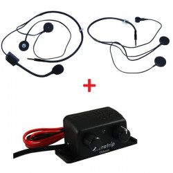 TERRATRIP intercom set Clubman (control unit + 2x headset)