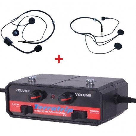 Intercom Kits TERRATRIP intercom kit Professional + 2x headset | races-shop.com