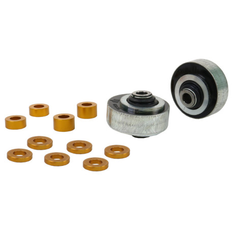 Whiteline sway bars and accessories Whiteline KCA425 Control Arm Lower Inner Rear Bushing Kit-Double Offset | races-shop.com