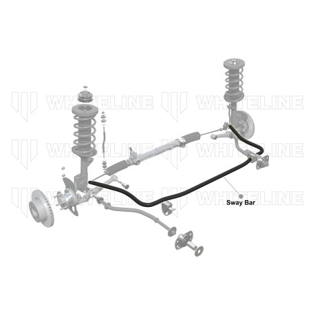 Anti-roll bars and links Whiteline BTF7 Sway Bar 22mm Non Adjustable | races-shop.com