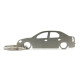 Car-Shapes keychains Dacia Logan MK1 sedan stainless steel keychain | races-shop.com
