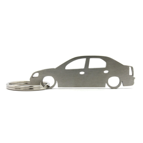 Car-Shapes keychains Dacia Logan MK1 sedan stainless steel keychain | races-shop.com