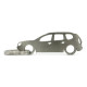 Car-Shapes keychains Dacia Duster stainless steel keychain | races-shop.com