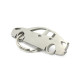 Car-Shapes keychains Mazda 3 BL sedan stainless steel keychain | races-shop.com