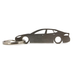 Tesla Model S stainless steel keychain