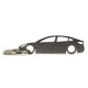 Car-Shapes keychains Tesla Model 3 stainless steel keychain | races-shop.com