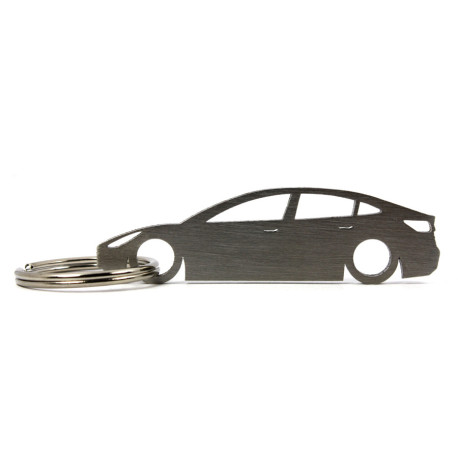Car-Shapes keychains Tesla Model 3 stainless steel keychain | races-shop.com