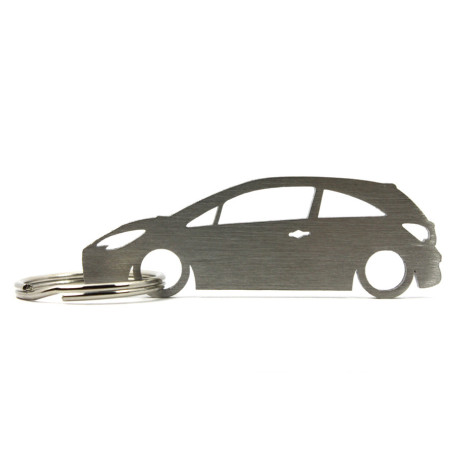 Car-Shapes keychains Opel Corsa E 3d stainless steel keychain | races-shop.com