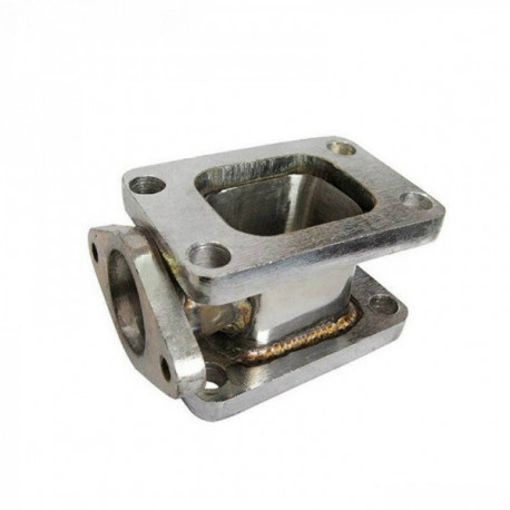 Flanges and adapters Turbo reducing adapter from T3 to T3 with output for ext. wastegate (38mm), stainless steel | races-shop.com