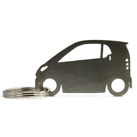 Car-Shapes keychains Smart Fortwo MK1 stainless steel keychain | races-shop.com
