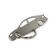 Car-Shapes keychains Volvo S60 MK2 stainless steel keychain | races-shop.com