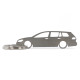 Car-Shapes keychains VW Volkswagen Golf MK7 kombi stainless steel keychain | races-shop.com