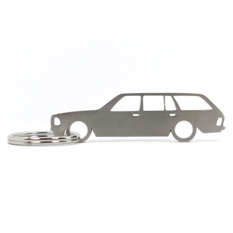 Car-Shapes keychains Mercedes W123 kombi stainless steel keychain | races-shop.com