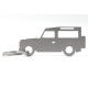 Car-Shapes keychains Land Rover Defender stainless steel keychain | races-shop.com