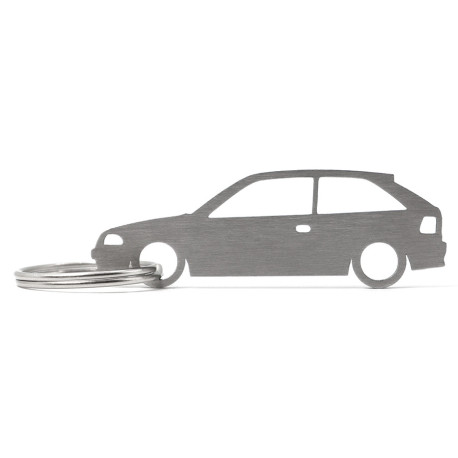 Car-Shapes keychains Opel Astra F 3d stainless steel keychain | races-shop.com
