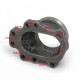 Flanges and adapters Turbo reducing adapter from T28 8 bolts to 2,5" V-band, cast iron | races-shop.com