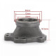 Flanges and adapters Turbo reducing adapter from T28 8 bolts to 2,5" V-band, cast iron | races-shop.com